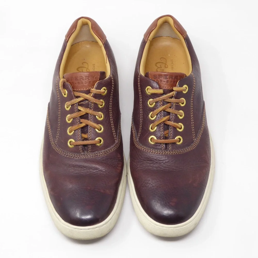 Sperry Mens Gold Cup ASV Oxford Shoes Brown Leather STS11800 8.5M